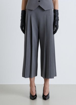 Calliope, PANTALONE LUNGO TINTA UNITA - Pantaloni - grigio melange