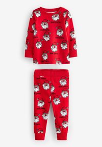 Next 3 PACK - REGULAR FIT SET - Pizsama szett - red navy ecru christmas character