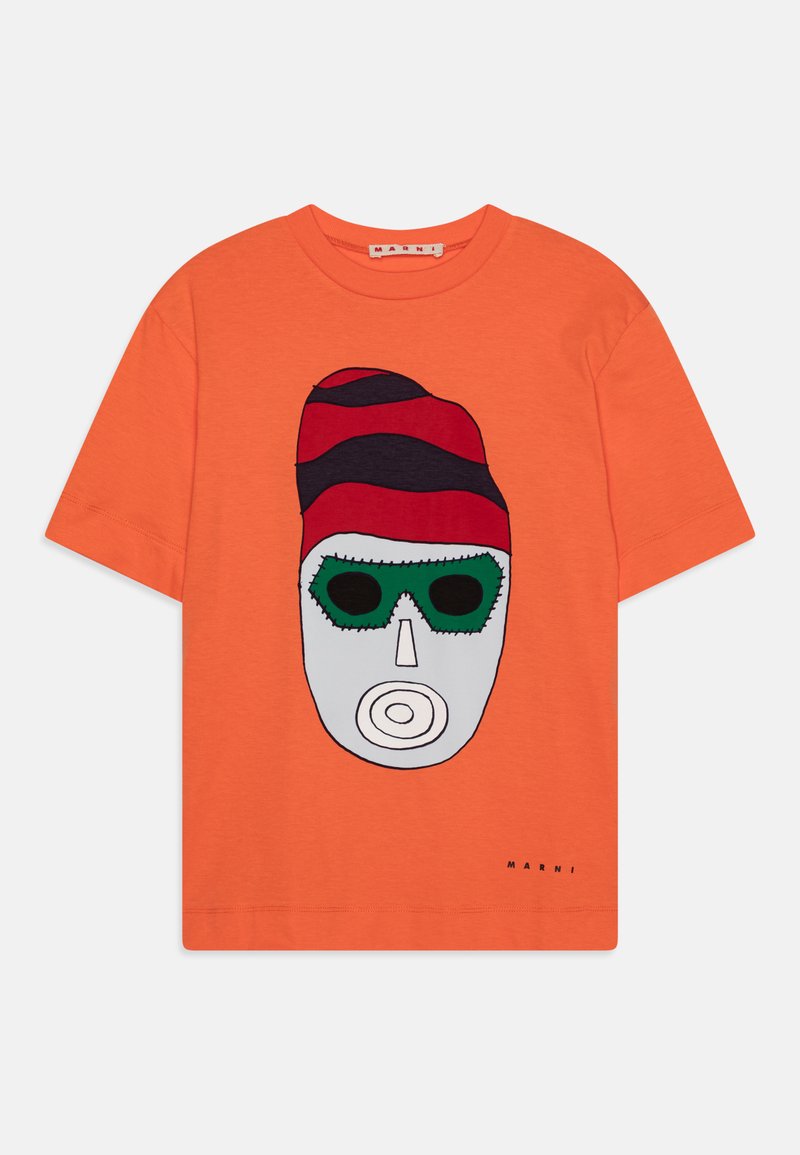 Marni T-shirt print oranje Marni T-shirt print oranje