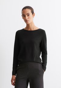 Marc O'Polo LONGSLEEVE BOAT NECK - Strickpullover - black
