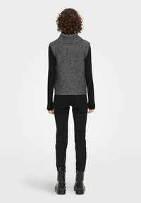 JDY Strickpullover - dark grey melange