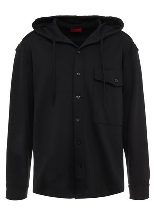 Felpa con zip - black