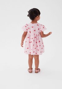 Next FRUIT PRINT GINGHAM DRESS - Vestito casual - pink