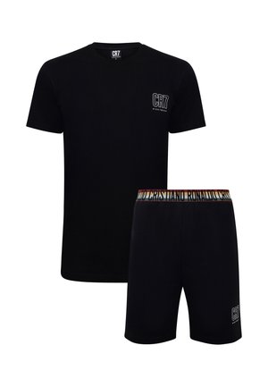 Cristiano Ronaldo CR7, CR7 MENS PYJAMAS/SHORTS., czarny