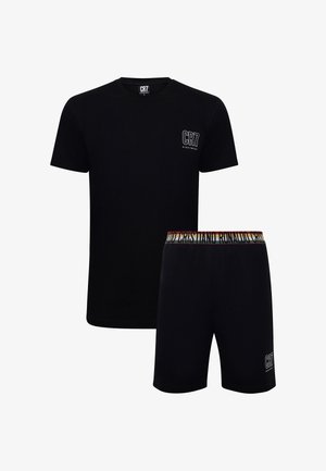 Cristiano Ronaldo CR7, CR7 MENS PYJAMAS/SHORTS., czarny