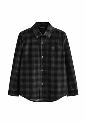 REGULAR FIT -CHECKED  - Skjorta - black