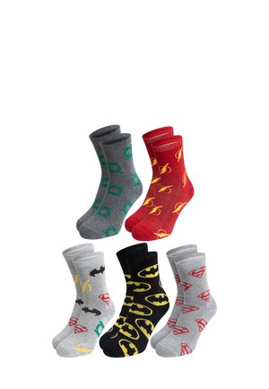 5ER PACK DC COMICS JUSTICE LEAGUE - Socken - mehrfarbig