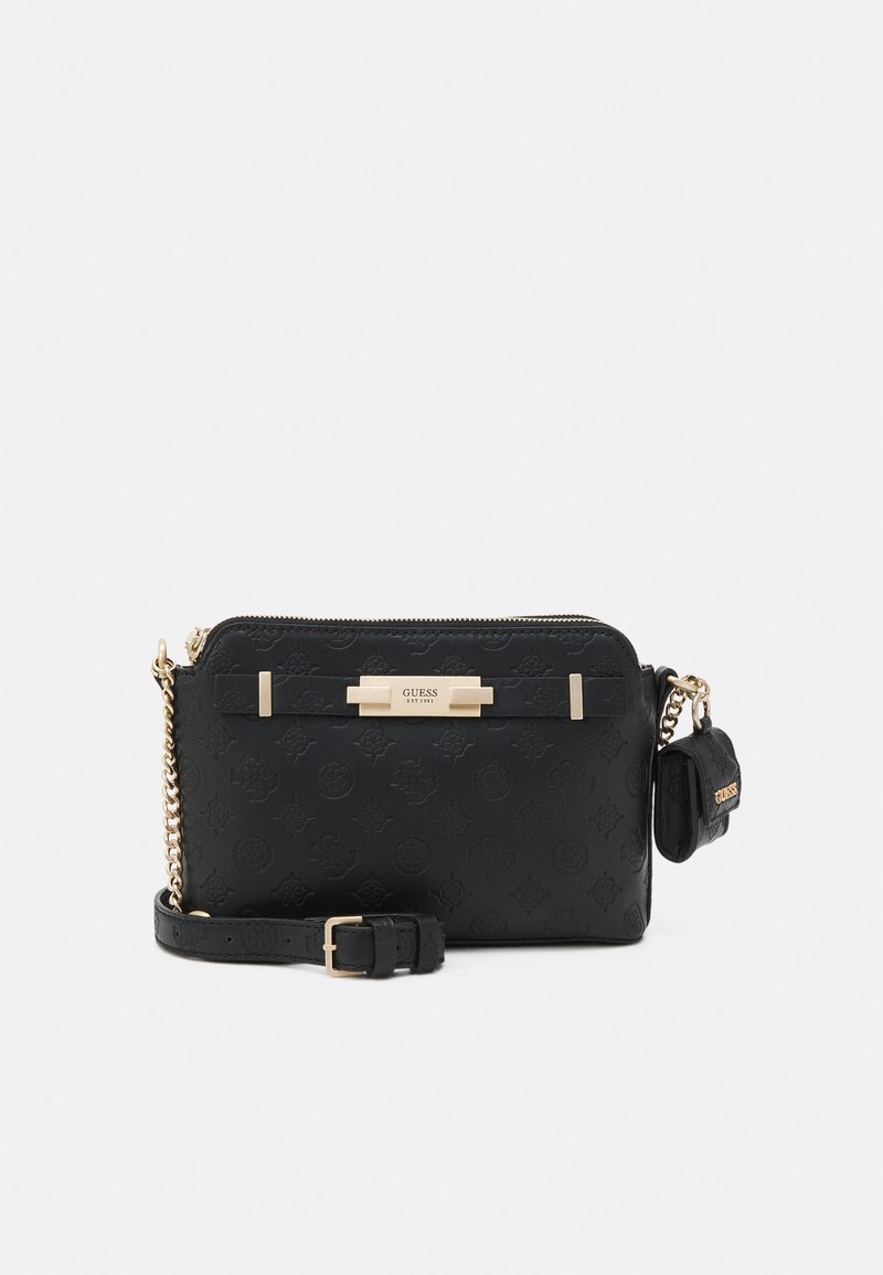 Guess BEA DOUBLE ZIP CROSSBODY SET Umhängetasche black/schwarz