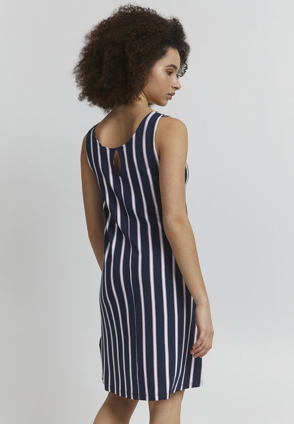IHLisa - Day dress - total eclipse stripe2