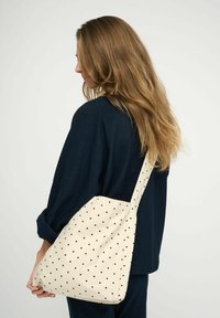 moshi moshi mind DOTTED  - Kézitáska - ecru black dots