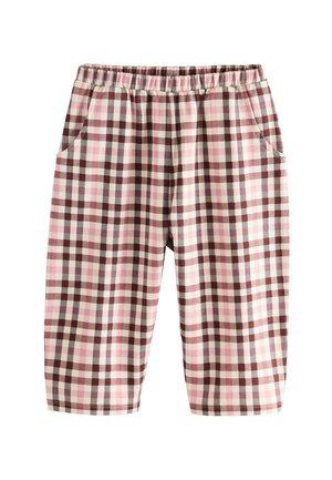 Trousers - pink check