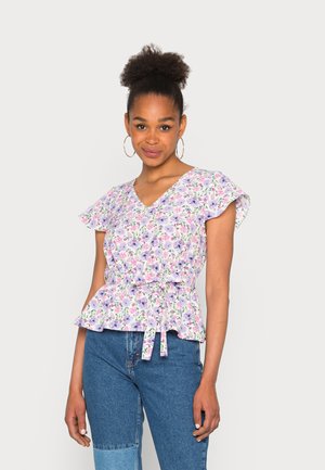 VIPINI V NECK WRAP - Blouse - snow white