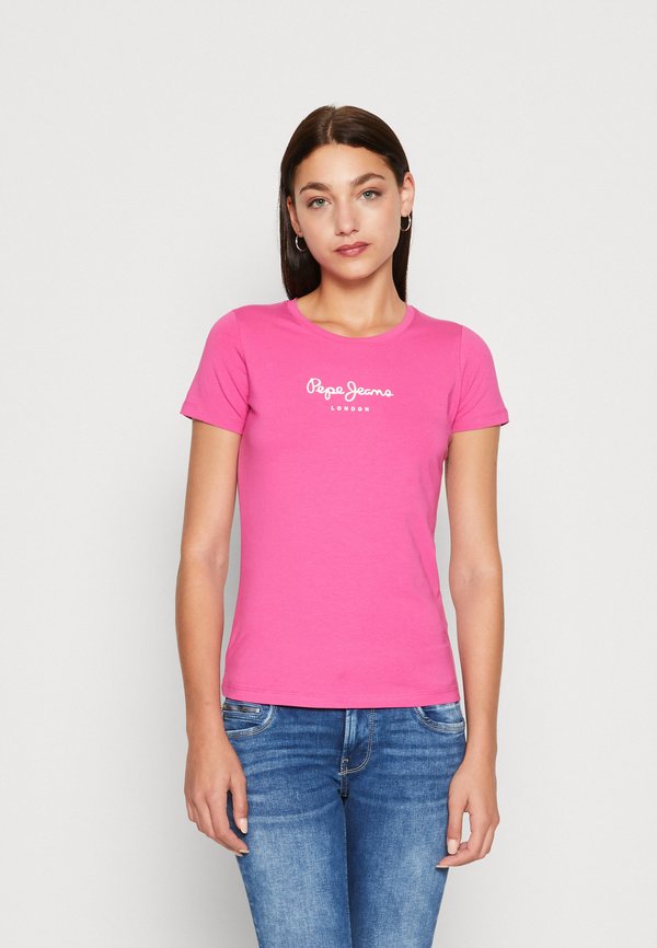 NEW VIRGINIA SS N - Print T-shirt - dark rose