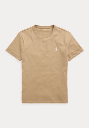 Polo Ralph Lauren CUSTOM SLIM FIT JERSEY CREWNECK T-SHIRT - T-shirt basique - cafe tan