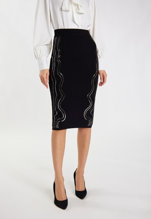 MINYA - Pencil skirt - schwarz