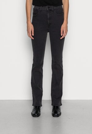 Flared Jeans - black denim