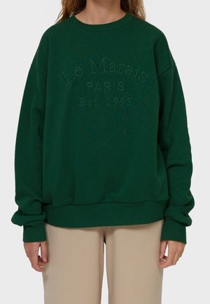 Sweatshirt - mottled green
