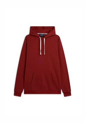 REGULAR FIT E TASCA - Felpa con cappuccio - intense rust