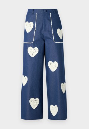 Sister Jane HEART TO HEART - Straight leg -farkut - blue denim