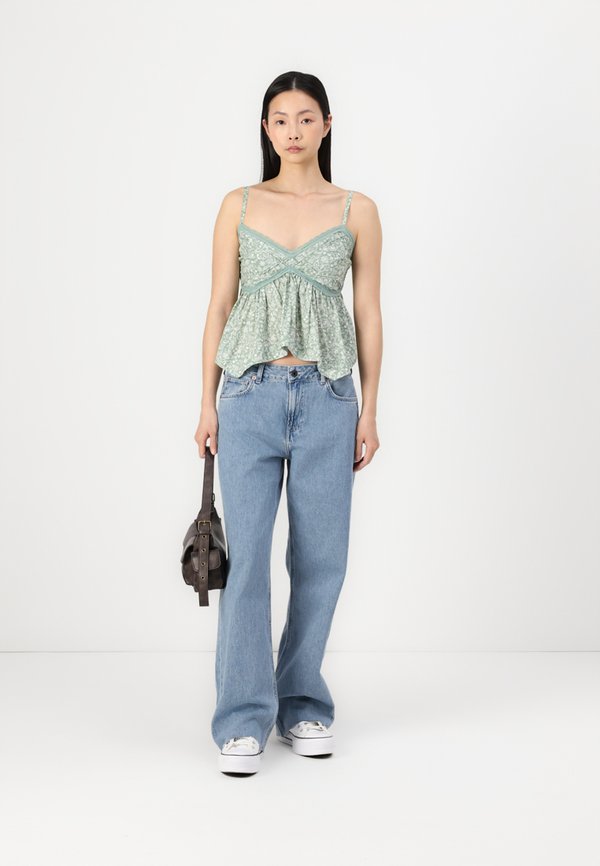 Easy Lace Trim Babydoll Top - Blouse3