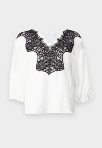 VILACE DETAIL TOP - Bluse - snow white