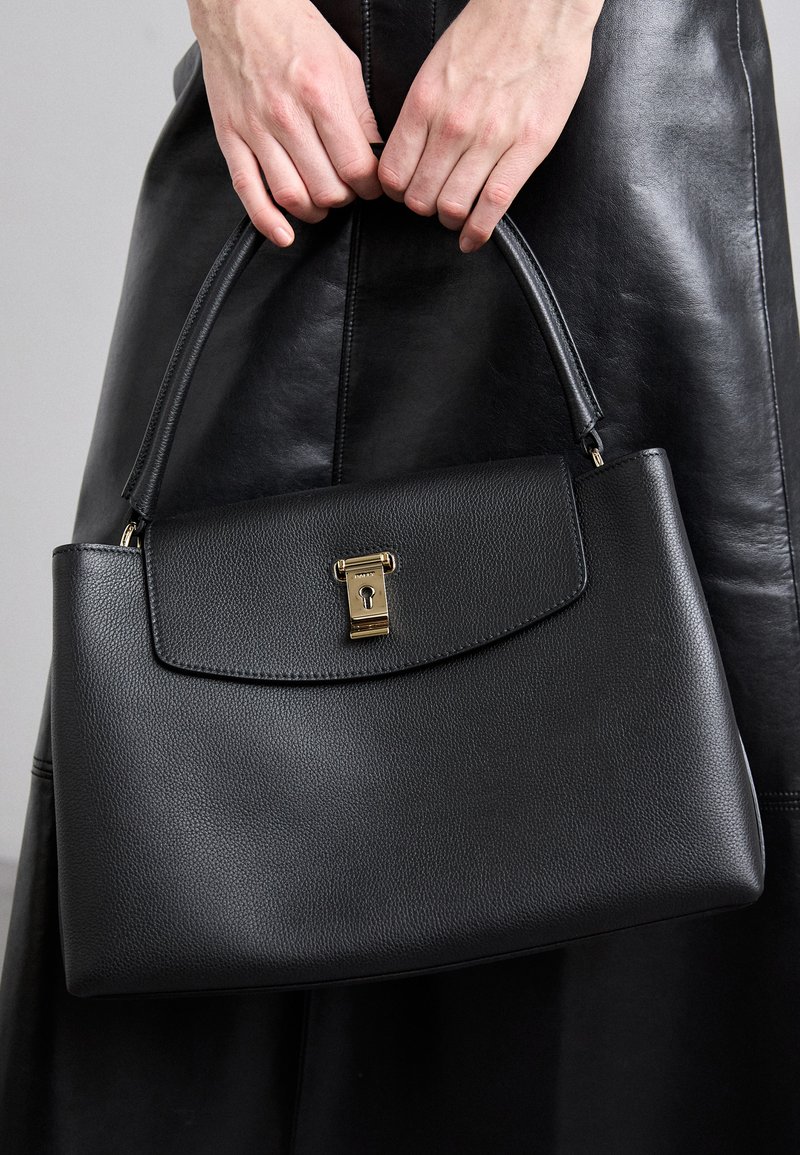 Bally LAYKA TOP HANDLE - Sac à main - black/gold-coloured