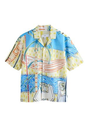 Next, REGULAR FIT - PRINT SHORT SLEEVE SHIRT  . - Camicia - blue alec cumming