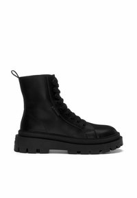 Superga Botines con cordones - black