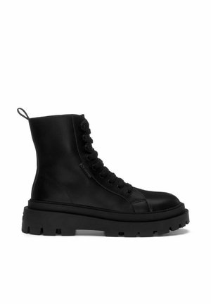 Bottines à lacets - black