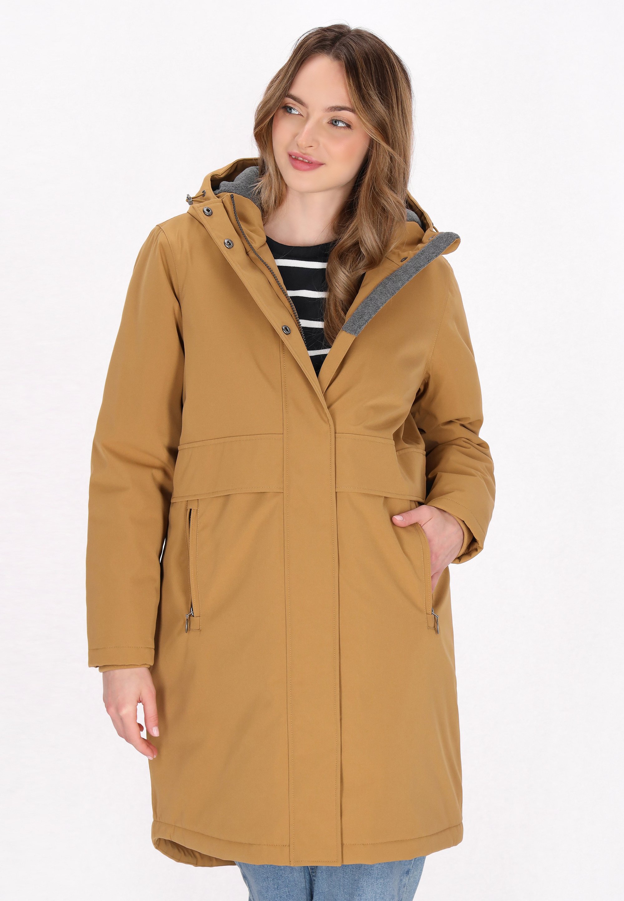 DreiMaster Cappotto invernale beige/beige screziato