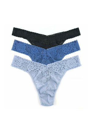 3PACK  - Perizoma - black grey mist storm cloud blue