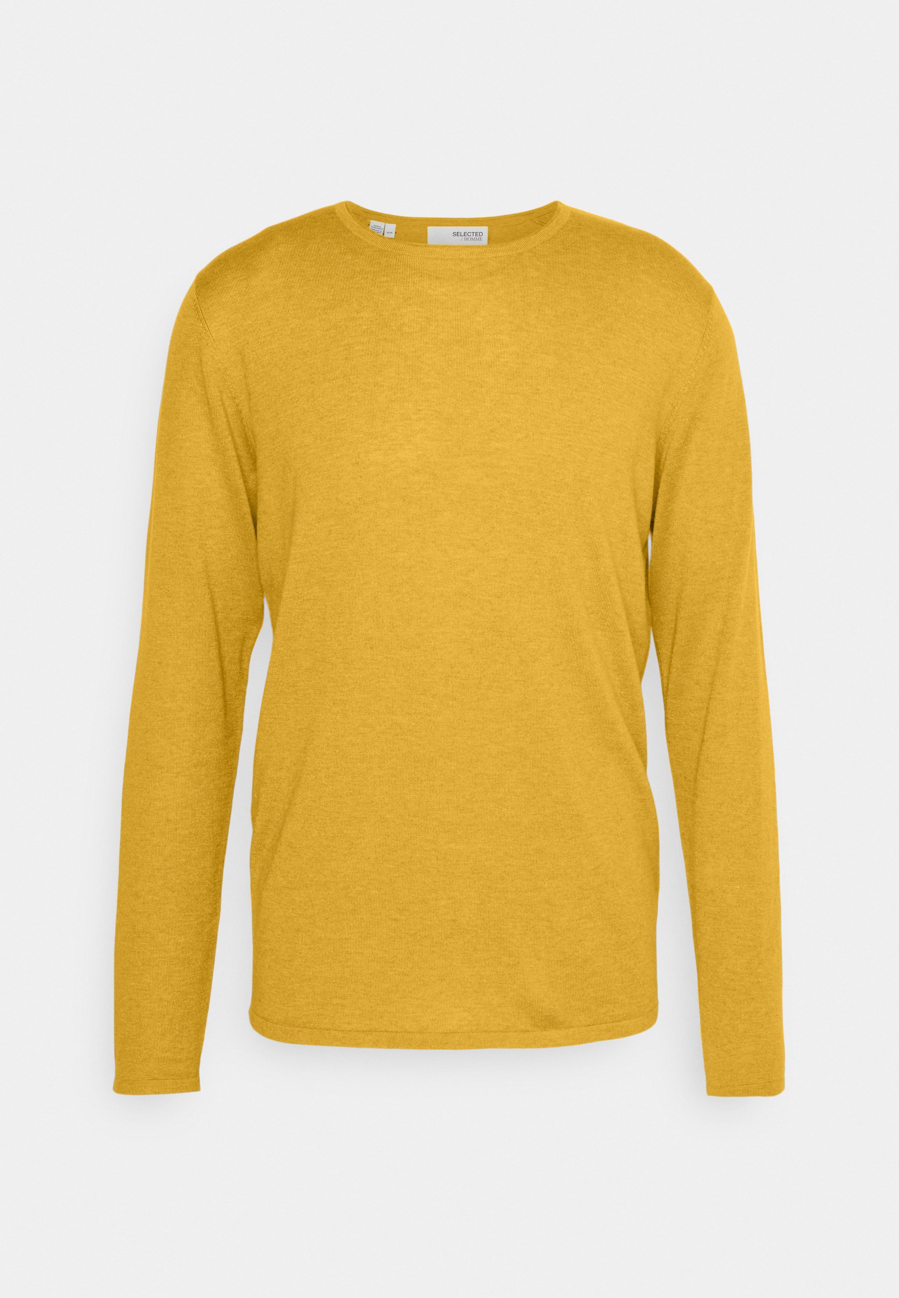 Selected Rome Crew Neck Sweater Yellow L Man