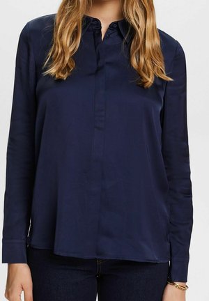 Hemdbluse - mottled dark blue