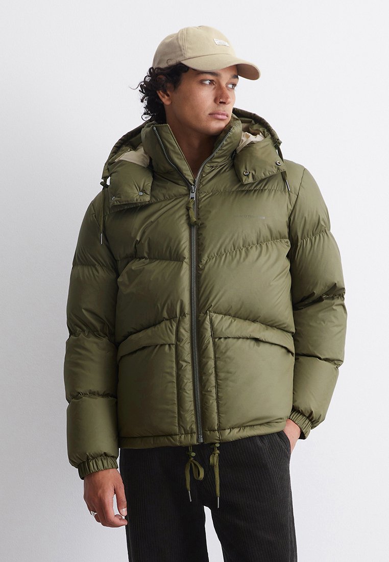 Marc O’Polo DENIM Gewatteerde jas olijfgroen Marc O’Polo DENIM Gewatteerde jas olijfgroen