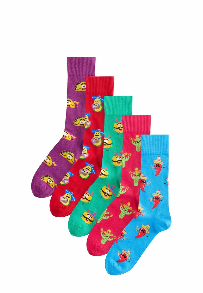 Next 5 PACK REGULAR FIT - Socken - bright red blue green fun