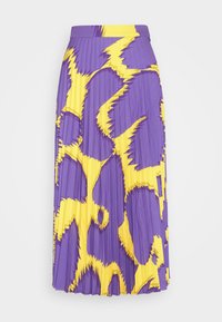 RICH MNISI SCRAMBLE SKIRT - Πλισέ φούστα - purple/yellow