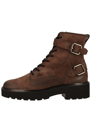 Lace-up ankle boots - dark brown