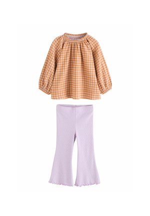 SET - Kelnės - pink gingham