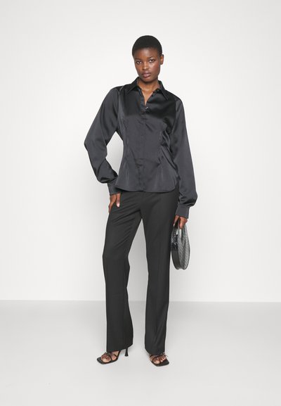 Sara Battaglia HIGH WAIST PANTS - Παντελόνι - black