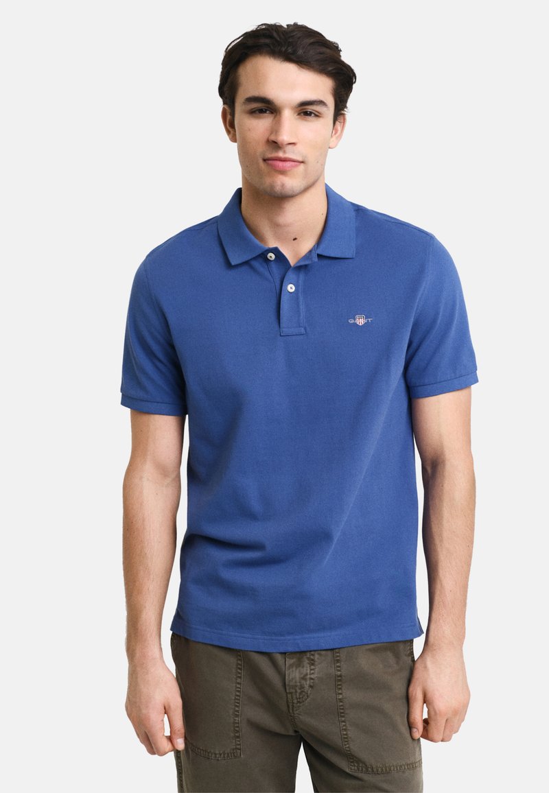 GANT REGULAR FIT - Polo marškinėliai - vintage blue