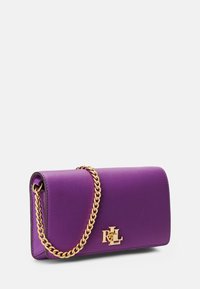 Lauren Ralph Lauren LEATHER CROSSBODY TURN-LOCK TECH CASE - Torba preko tijela - purple jasper