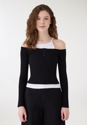 INTEGRATO - Maglietta a manica lunga - var nero