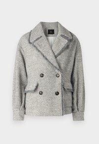 TWINSET JACKET - Īss mētelis - fume/white