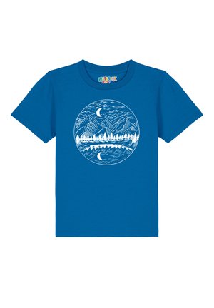 MOUNTAINS BY NIGHT - T-Shirt print - royal blue