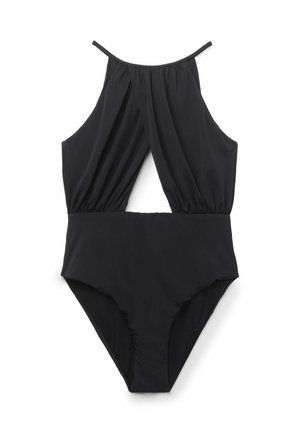 Calzedonia BLACK HALTER NECK - Swimsuit - black