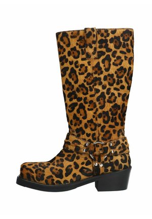 BIKER AUS MIT LEOPRINT - Laarzen - leopard print