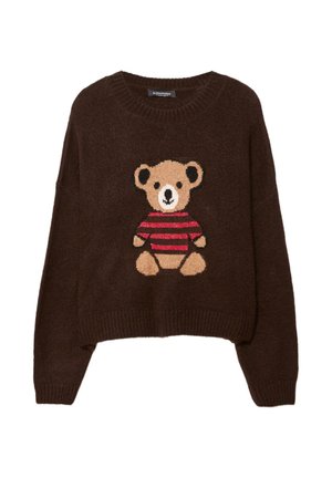 INTARSIA - Pulover - dark brown