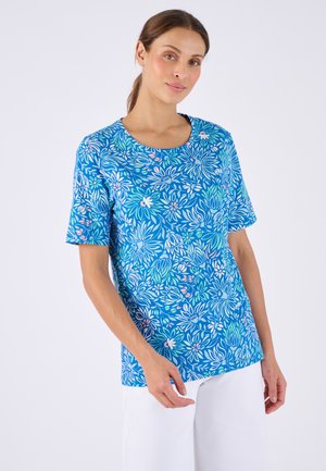 IMPRIMÉ PUR  - T-shirt imprimé - bleu fleuri