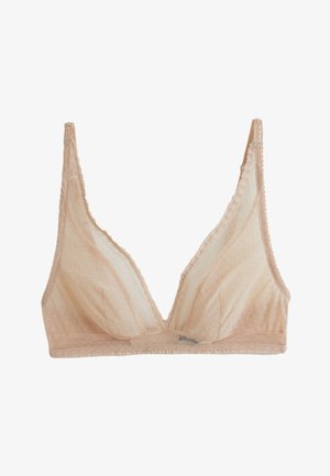 Monoprix SOUTIEN ADELE EN FLOCKÉ - Soutien-gorge triangle - chair