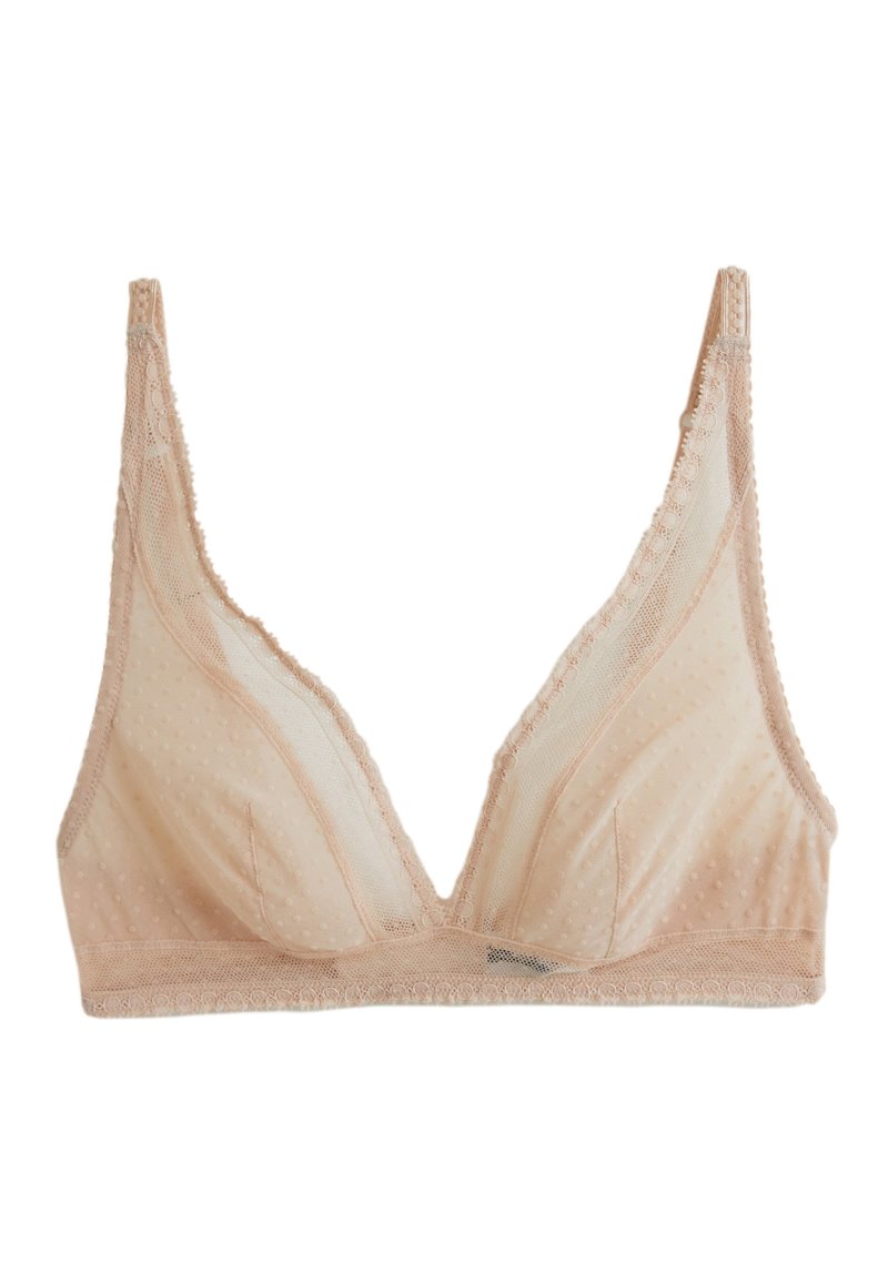 Monoprix SOUTIEN ADELE EN FLOCKÉ - Soutien-gorge triangle - chair